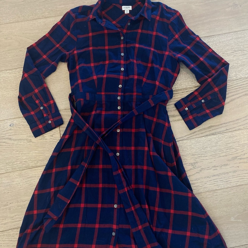JCrew plaid dress